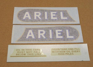 Ariel Transfer/Sticker Set for De Luxe & 4F 1933