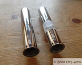 Vincent Push Rod Tunnel, Stainless /Pair