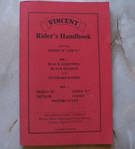 Vincent Riders Handbook,