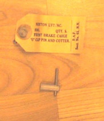 Front brake cable pin Norton 16H