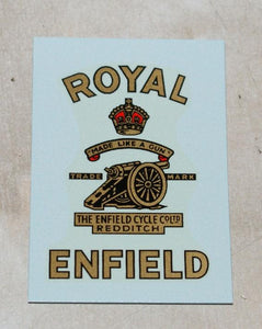 Royal Enfield Transfer for Toolbox/Tank Top 1955 on