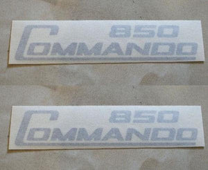 Norton Commando 850cc Sticker for Side Panel, Silver /Pair