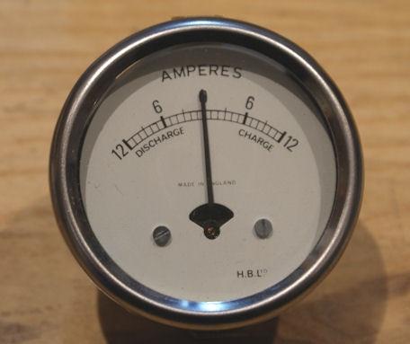 Ammeter/Amperemeter. 12V 2