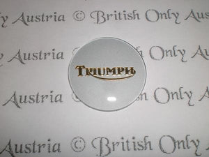 Triumph Petrol Tank Grommet Badge Silver/gold