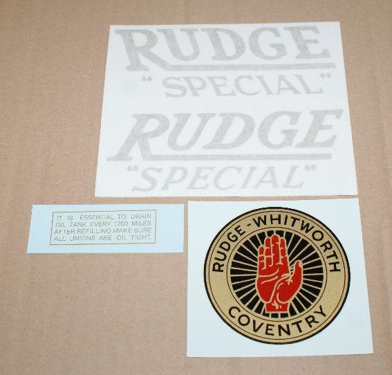 Rudge Special 1937/38 Transfer Set