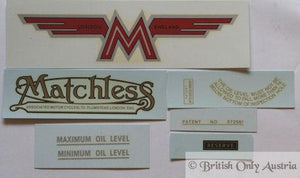 Matchless G80S 500cc 1956 Transfer Set