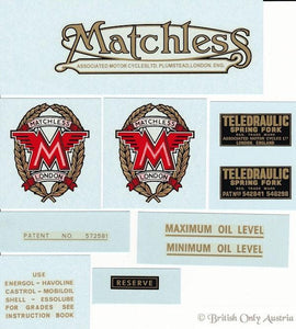 Matchless 1966 G12 CSR Transfer Set