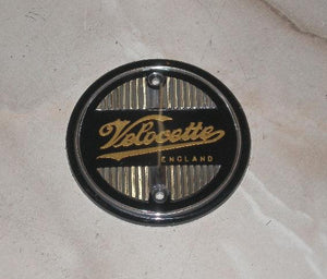 Velocette Tank Badge silver / gold, round