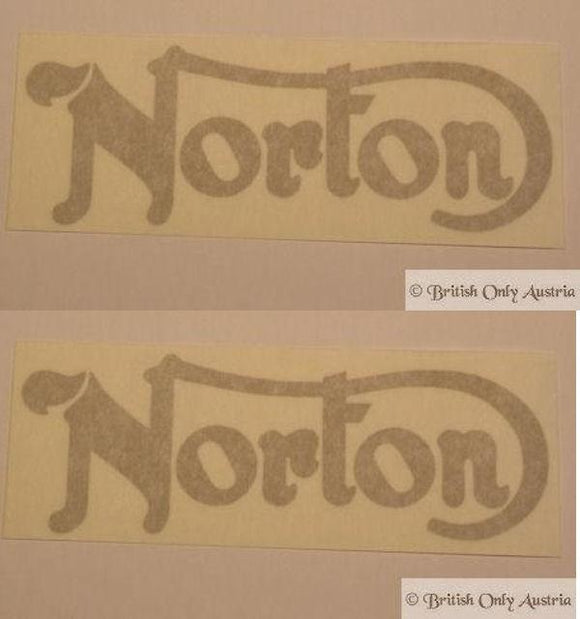 Norton (Commando 750/850) Tank Sticker, Gold /Pair