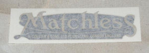 Matchless Sticker for Tank 1930's