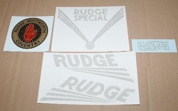 Rudge Special 1936 Transfer Set