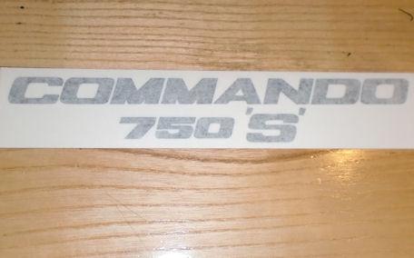 Norton Commando 750 'S' Sticker f. Side Panel 1969