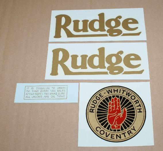 Rudge Special Transfer Set 1931/35