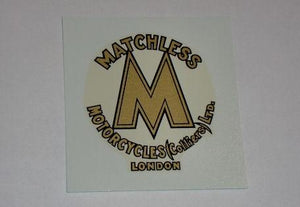 Matchless Motorcycles (Colliers) London Tank Top Transfer 1930-34