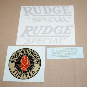 Rudge Special Transfer  Set 1939
