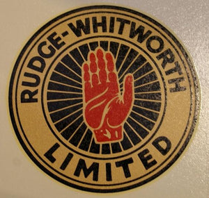 Rudge-Whitworth rear Mudguard Transfer 1938-40
