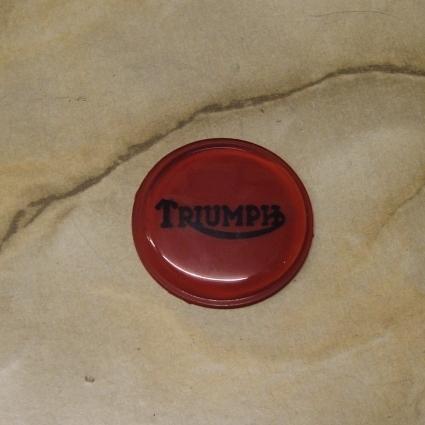 Triumph Petrol Tank Grommet Badge Red / Black Logo
