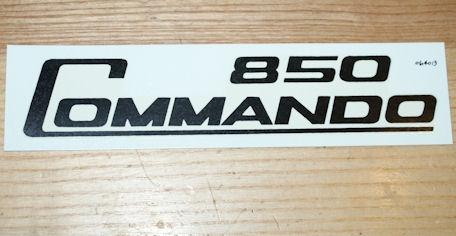 Norton Commando 850 Side Panel Transfer, Black