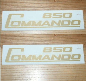 Norton Commando 850 Side Panel Transfer, Gold /Pair