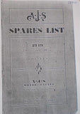 AJS 350/500cc OHV Parts Book Copy 1949