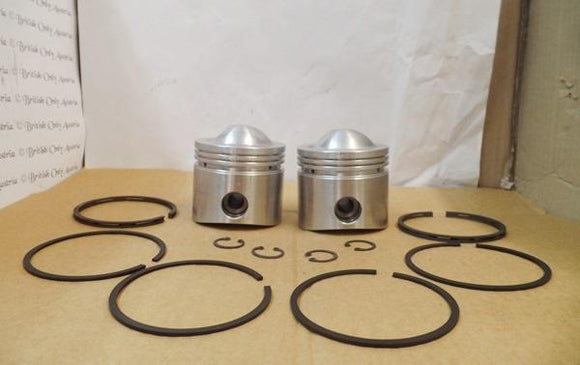 Ajs/Matchless 650cc Twin Pistons Pair. +040