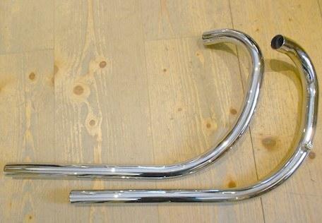 AJS/Matchless G9/Mod.20 Exhaust pipes.swing/arm 500 cc. 1950-55 1 1/2
