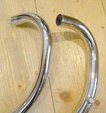 AJS/Matchless G9/Mod.20 Exhaust pipes.swing/arm 500 cc. 1950-55 1 1/2"-38 mm/Pair