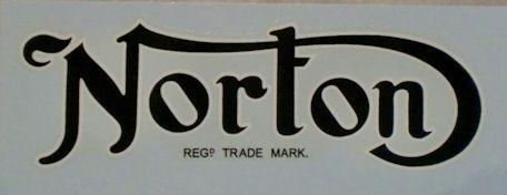 Norton Tank Transfer Regd. Trade Mark early 1950's