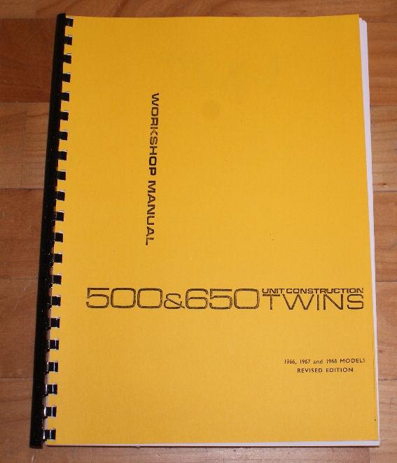 BSA Workshop Manual A50/A65 500/650cc Twin 1966-68