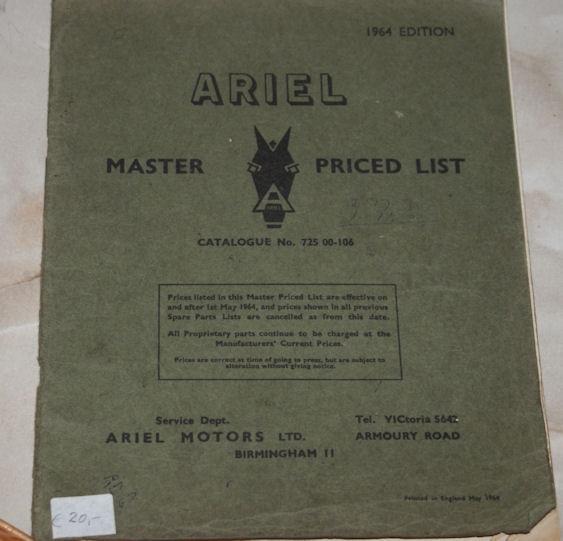 Ariel Master priced list