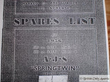 AJS Spares List Copy 1956 "Springtwin" Mod. 20