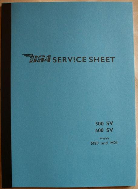 BSA Service Sheet M20/M21