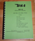 BSA Workshop Manual A50/A65 1962-65