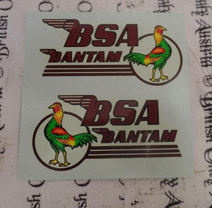 BSA Bantam D1 Tank Sticker 1949/63 /Pair