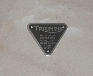 Triumph Patent Plate silver