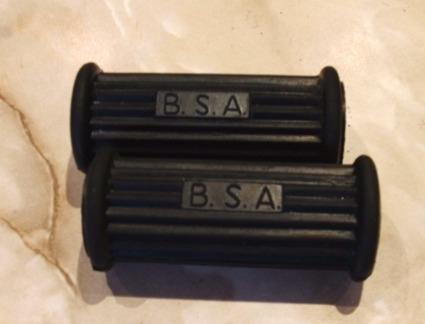 BSA Footrest Rubbers Pre War /Pair