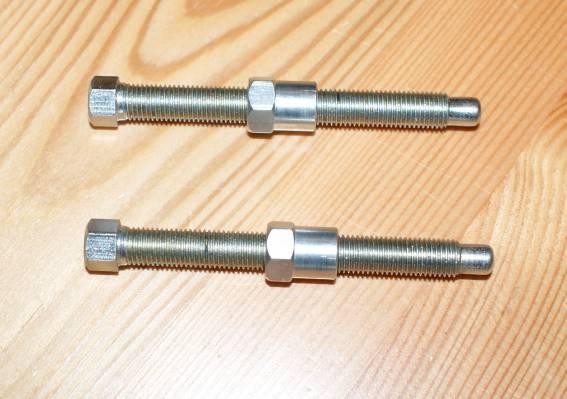 Chain Adjuster and Nuts Norton Rigid/Triumph/Pair