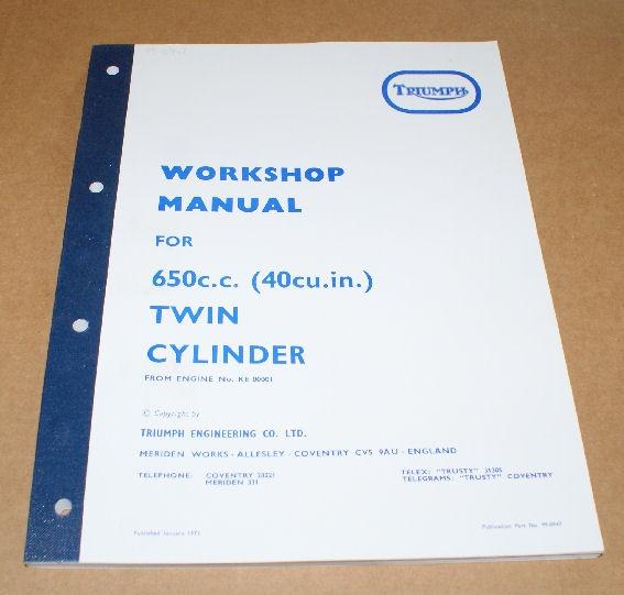 Triumph Workshop Manual T120 1971-on