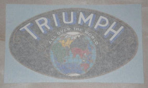 Triumph Sticker "All over the world" blue