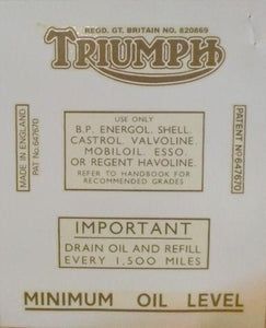 Triumph Speedtwin Transfer /Set