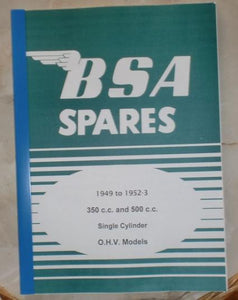 BSA B31/B33 1949-53 Parts Book