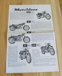 Matchless G12CSR/G12/G80/G3, Brochure
