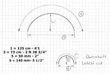 Mudguard 14cm wide. universal. 18"/19". Steel