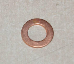 Copper Washer 1/4" x 7/16" x 1/32"