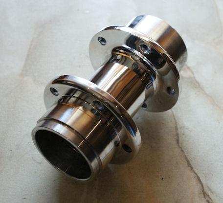 Vincent Front Hub. Alloy polished. 5 Hole. Polished.