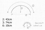 Mudguard 10cm 19" front and Back