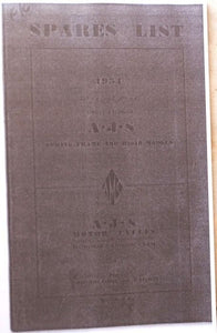 AJS Spares List 1954