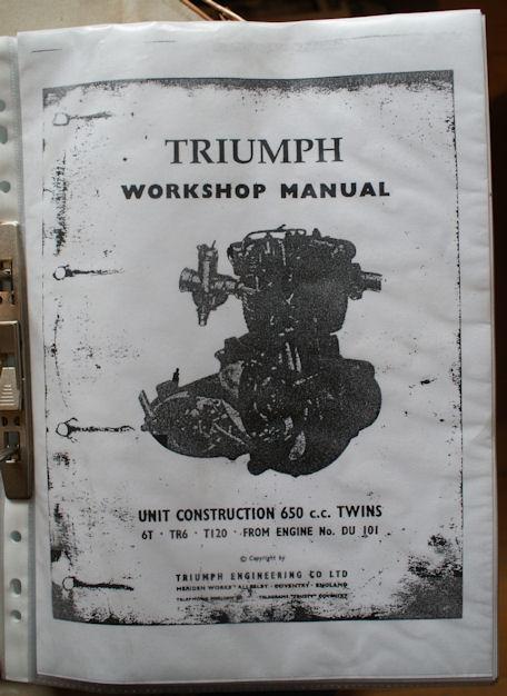 Triumph 6T,TR6,T120 650ccm Twins Workshop Manual