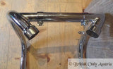Triumph Exhaust Pipes T120 650cc 1 1/2" -38mm 1969-70 / Set complete