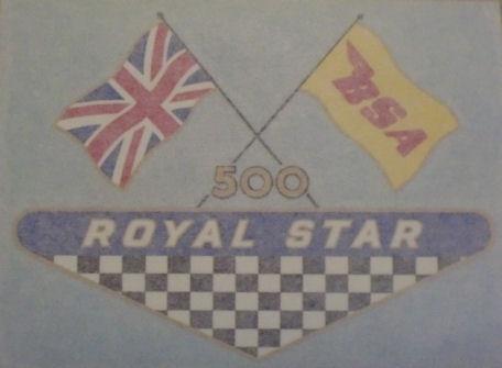 BSA Royal Star 500, Sticker for Side Panel 1968